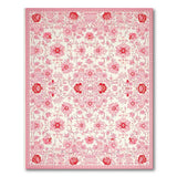 Floral Vintage Pink Floral Vintage Area Rug