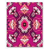 Vibrant Purple Floral Persian Rug
