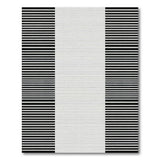 Bold Black White Vertical Stripe No. 10 Area Rug