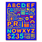 Playful Alphabet Kids Cartoon Area Rug
