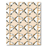 Geometric Puffin Diamond Area Rug