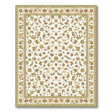 Ivory Floral Vine Persian Area Rug