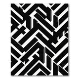 Bold Black White Geometric No. 13 Area Rug