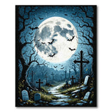 Moonlit Graveyard Area Rug