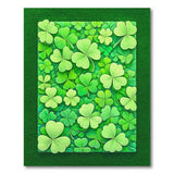 Lush Green Clover Meadow Area Rug