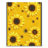 Floral Vintage Vibrant Sunflower Field Yellow Area Rug