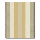Beige and Neutral Beige Striped Woven Geometric Area Rug
