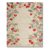 Cherry Branch Fruit Pattern Area Rug
