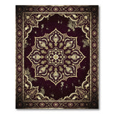 Vintage Purple Mandala Persian Area Rug