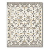 Grey Heritage Tribal Geometric Area Rug