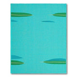 Teal Leaf Coastal Area Rug