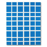 Modern Blue Square Grid Area Rug