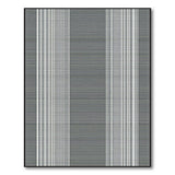 Black White Vertical Stripe Geometric Modern Area Rug