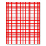 Red Bold Red Gingham Checkered Area Rug