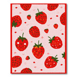 Playful Strawberry Pink Tufted Rug