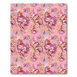 Multi-color and Patterns Vibrant Pink Floral Swirl Area Rug