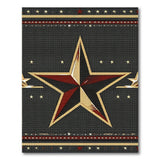 Bold Gold Star Southwestern Area Rug