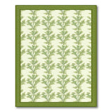 Green Fern Leaf Floral Area Rug