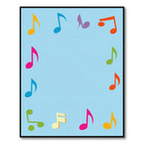 Playful Colorful Music Notes Kids Area Rug