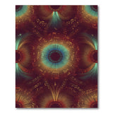 Vibrant Music Notes Mandala Area Rug