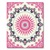 Pink Mandala Sunburst Persian Rug