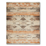 Southwestern Geometric Distressed Area Rug