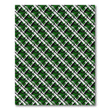Bold Green Geometric Diamond Grid Area Rug