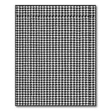 Geometric Modern Black and White Black White Houndstooth Geometric Area Rug