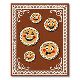 Whimsical Gingerbread Men Cartoon Area Rug
