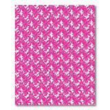Vibrant Pink Floral Repeating Area Rug