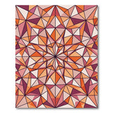 Vibrant Geometric Star Mandala Area Rug