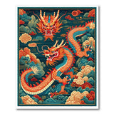 Fiery Twin Dragon Heritage Rug
