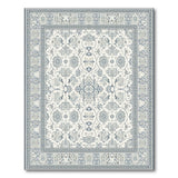 Elegant Blue Ivory Persian Area Rug