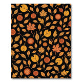 Graphic Autumn Leaves Acorns Area Rug