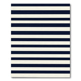 Black and White Navy White Striped Geometric Area Rug