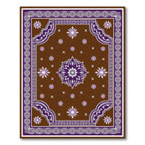 Purple Starburst Medallion Persian Area Rug