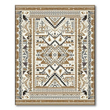 Brown and Tan Southwestern Brown Tan Southwestern Geometric Area Rug