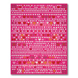 Playful Pink Hearts Pink Area Rug