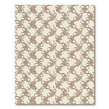 Beige Abstract Bird Silhouette Area Rug