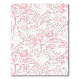 Floral Vintage Pink Floral Swirl Area Rug