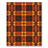 Orange Orange Heritage Tribal Geometric Area Rug