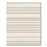Cream Beige Horizontal Stripe Area Rug