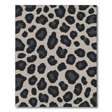 Beige and Neutral Leopard Print Beige Area Rug
