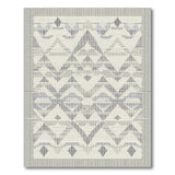 Southwestern Grey Diamond Geometric Southwestern Rug