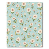 Teal Daisy Meadow Floral Rug