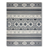 Grey Geometric Grey Southwestern Geometric Area Rug
