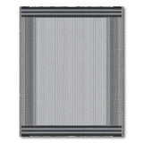 Geometric Modern Black White Geometric Border Area Rug