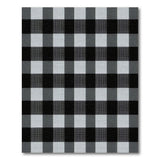 Classic Black White Gingham Check Area Rug
