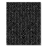 Bold Black White Geometric No. 8 Area Rug