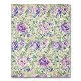 ODIKA Washable Purple Floral Vintage Rug - Non-Slip Low Pile Area Rug